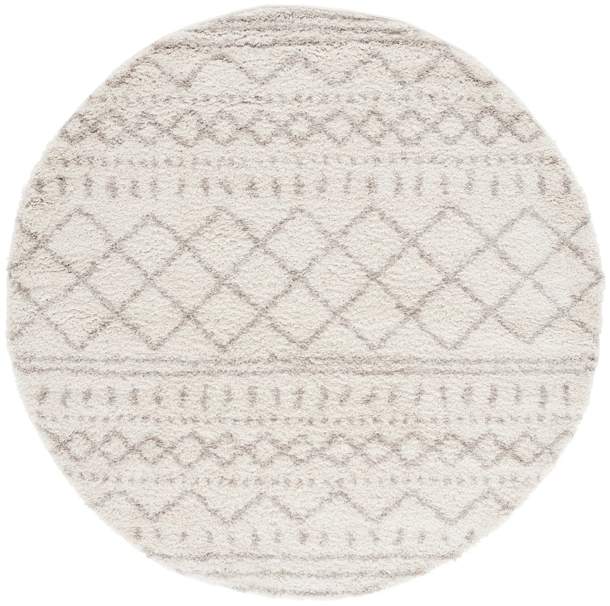 Safavieh Arizona Shag 10'-0" x 10'-0" Rug in Ivory / Beige
