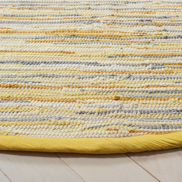 Safavieh Rag Rug 6'-0" x 6'-0" Rug in Gold / Multi