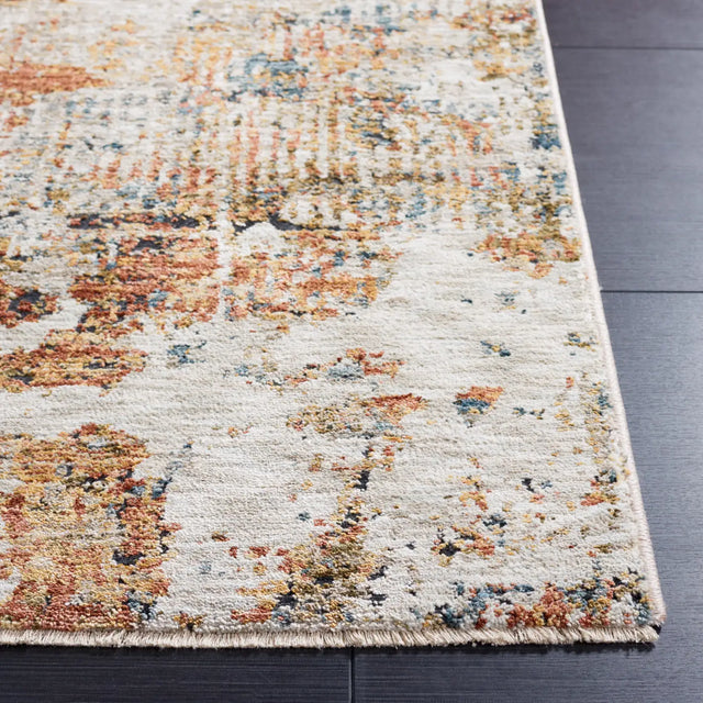 Safavieh Silverado 4'-0" x 6'-0" Rug in Rust / Blue