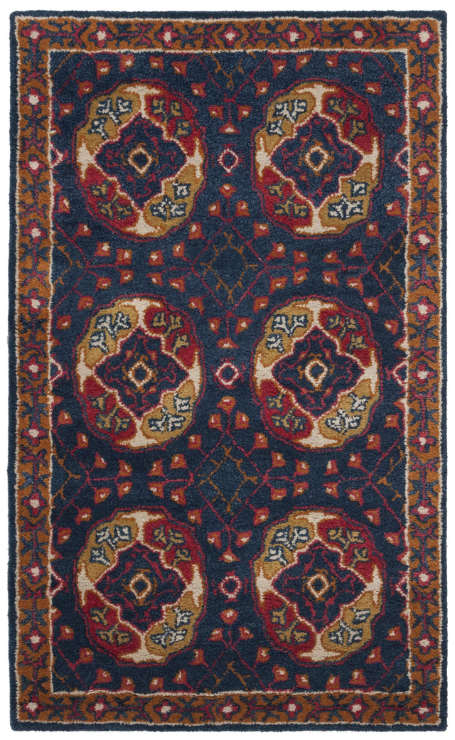 Safavieh Heritage 3'-0" x 5'-0" Rug in Navy / Red