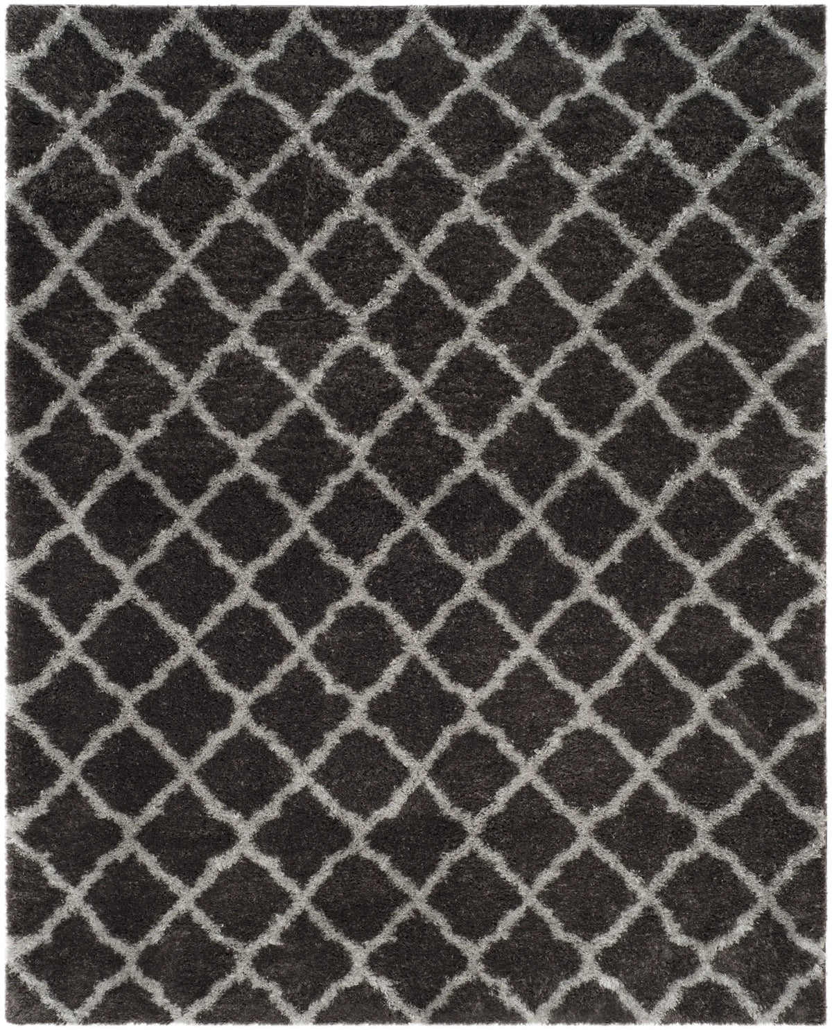 Safavieh Indie Shag 6'-7" x 9'-2" Rug in Dark Grey / Grey