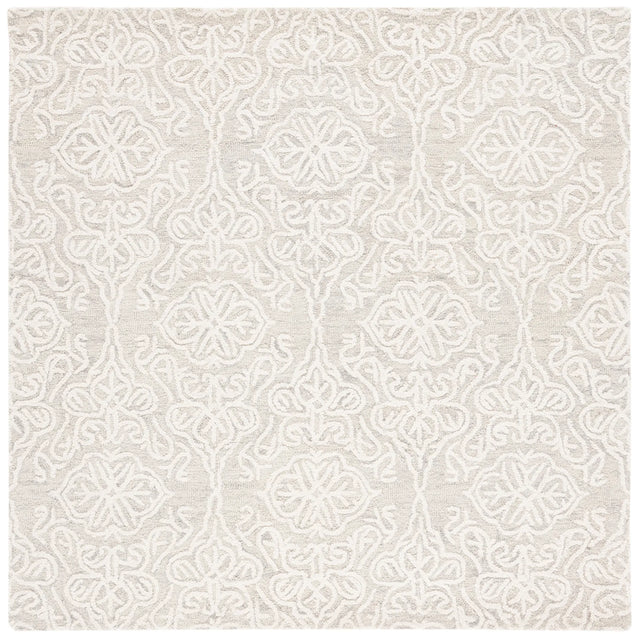 Safavieh Blossom 6'-0" x 6'-0" Rug in Silver / Ivory