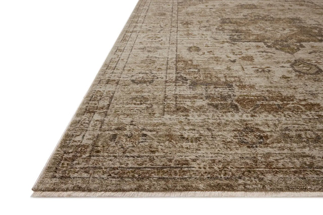 Loloi Haywood HYD-03 Natural / Bark Rug - rug corner