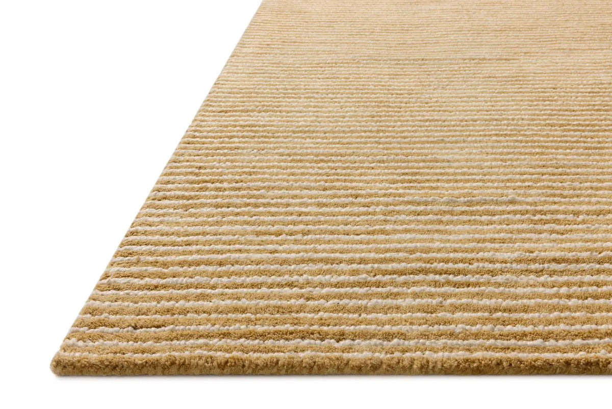 Loloi Sunday SUN-01 Wheat / Ivory Hand Tufted Rug - rug corner