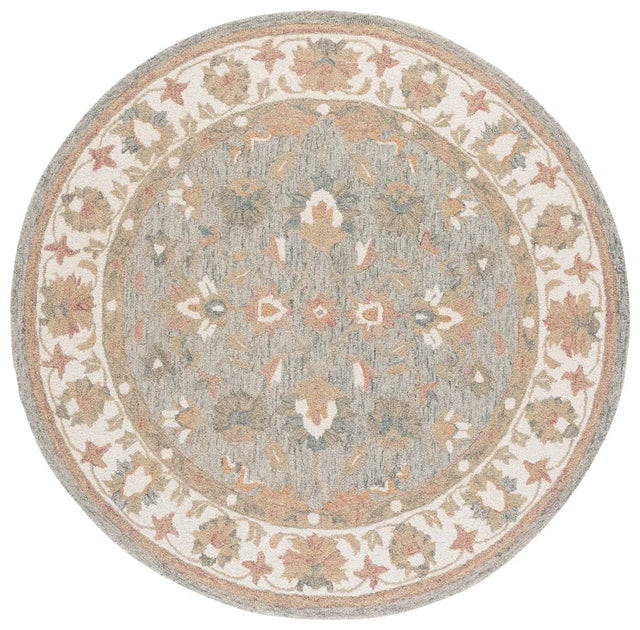 Safavieh Heritage 6'-0" x 6'-0" Rug in Grey / Ivory
