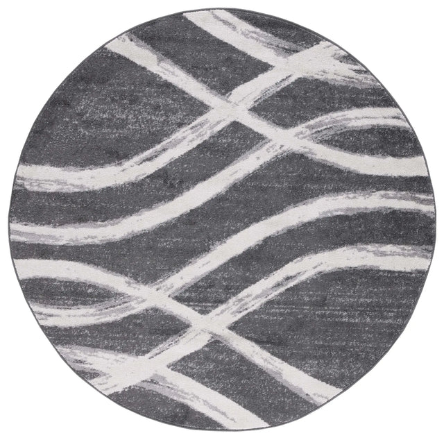 Safavieh Adirondack 5'-0" x 5'-0" Rug in Charcoal / Ivory