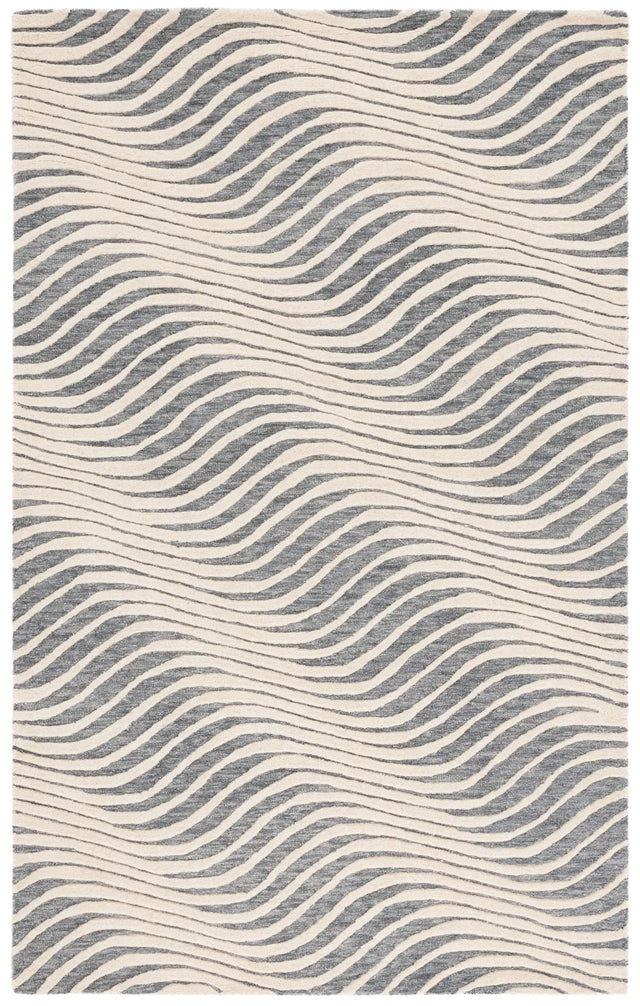 Safavieh Ebony 4'-0" x 6'-0" Rug in Grey / Ivory