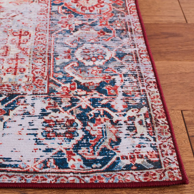 Safavieh Tucson 4'-0" x 6'-0" Rug in Rust / Navy