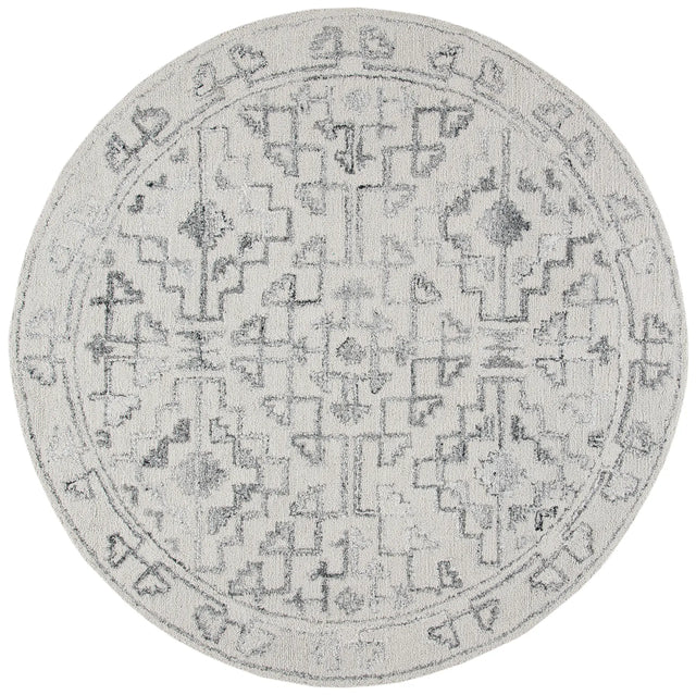 Safavieh Abstract 6'-0" x 6'-0" Rug in Taupe / Black