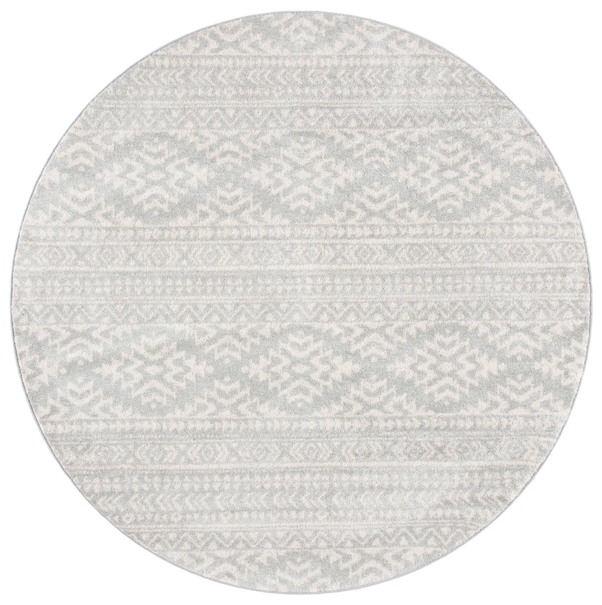 Safavieh Tulum 10'-0" x 10'-0" Rug in Light Grey / Ivory