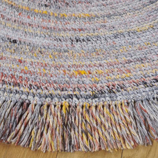 Safavieh Renewal 5'-0" x 5'-0" Rug in Orange / Grey