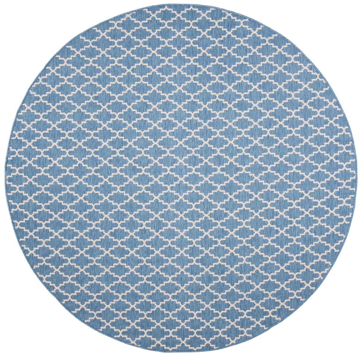 Safavieh Courtyard 6'-7" x 6'-7" Rug in Blue / Beige