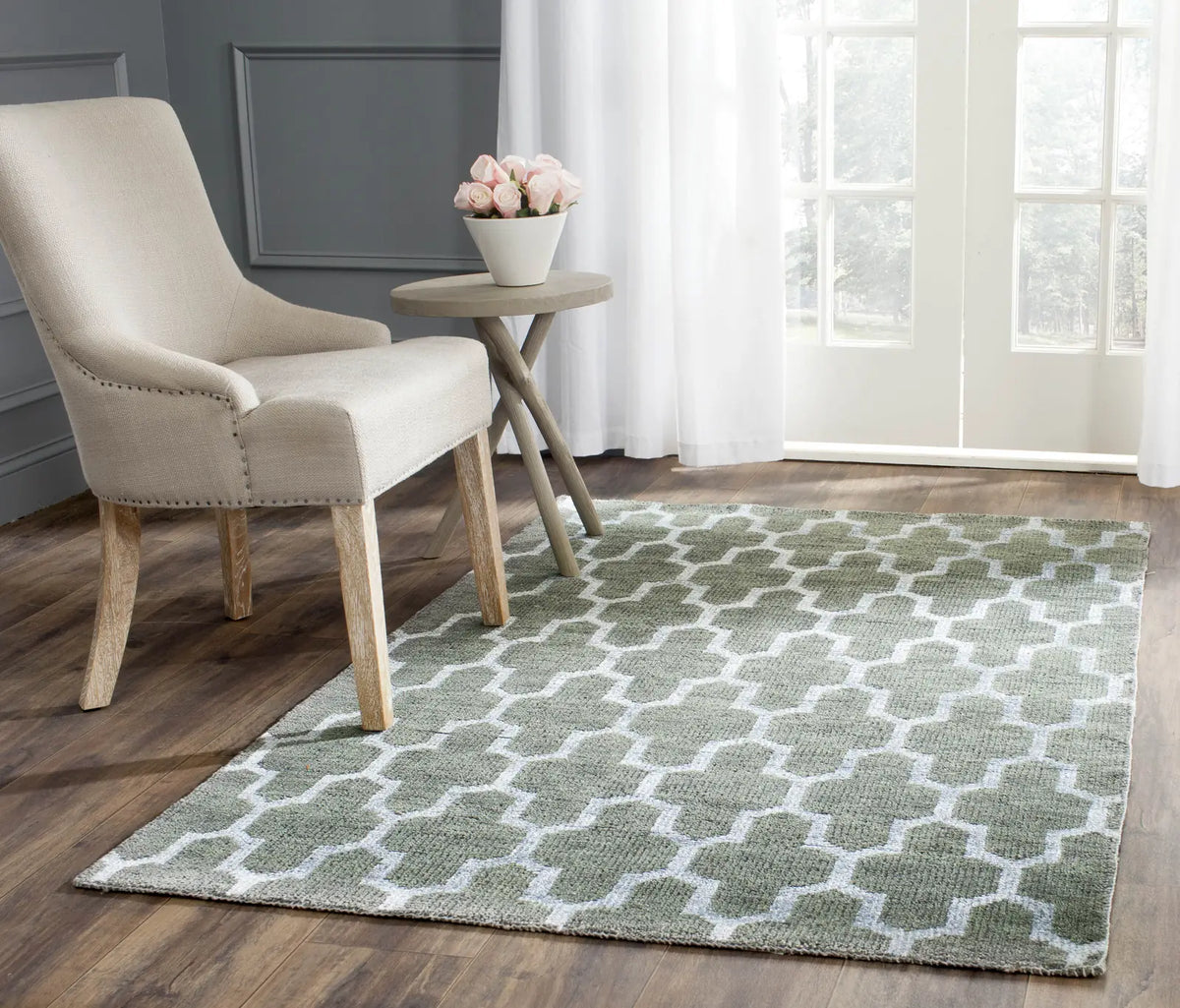 Safavieh Stone Wash 4'-0" x 6'-0" Rug in Charcoal