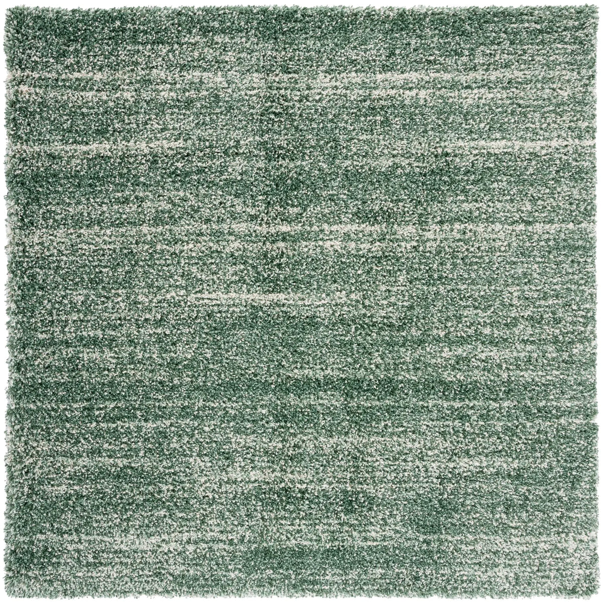Safavieh Hudson Shag 7'-0" x 7'-0" Rug in Green / Ivory