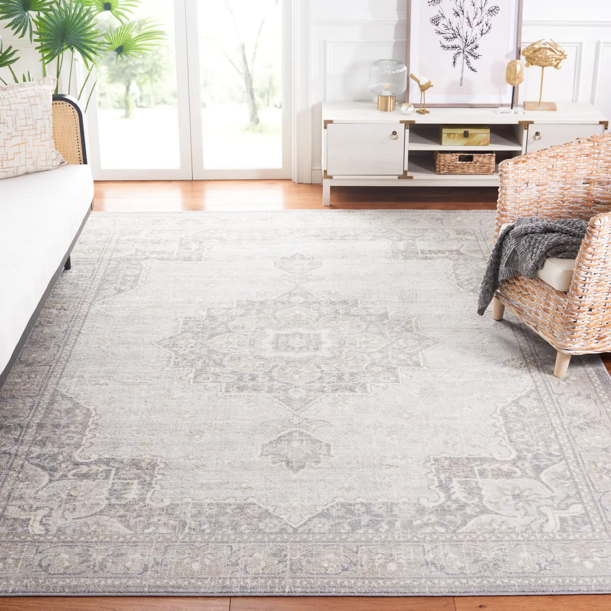 Safavieh Brentwood 9'-0" x 12'-0" Rug in Grey / Light Grey