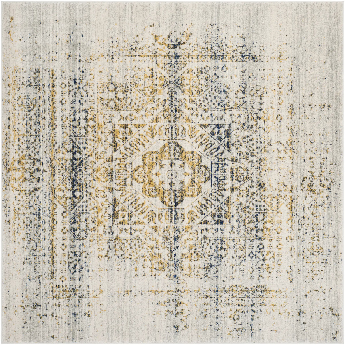 Safavieh Evoke 6'-7" x 6'-7" Rug in Ivory / Blue