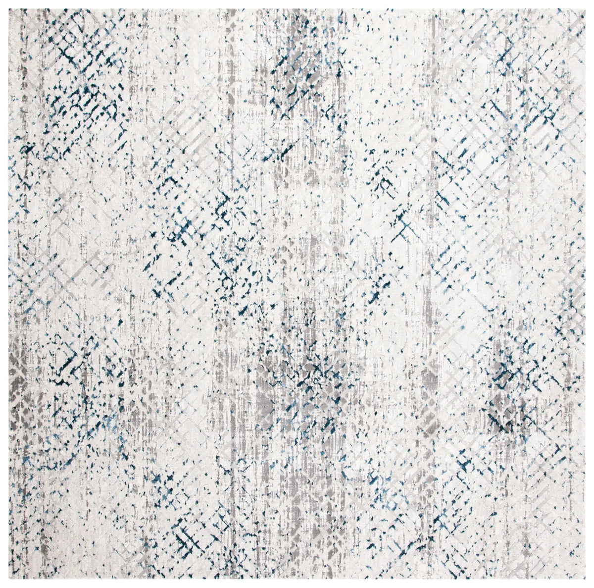 Safavieh Amalfi 6'-7" x 6'-7" Rug in Cream / Navy