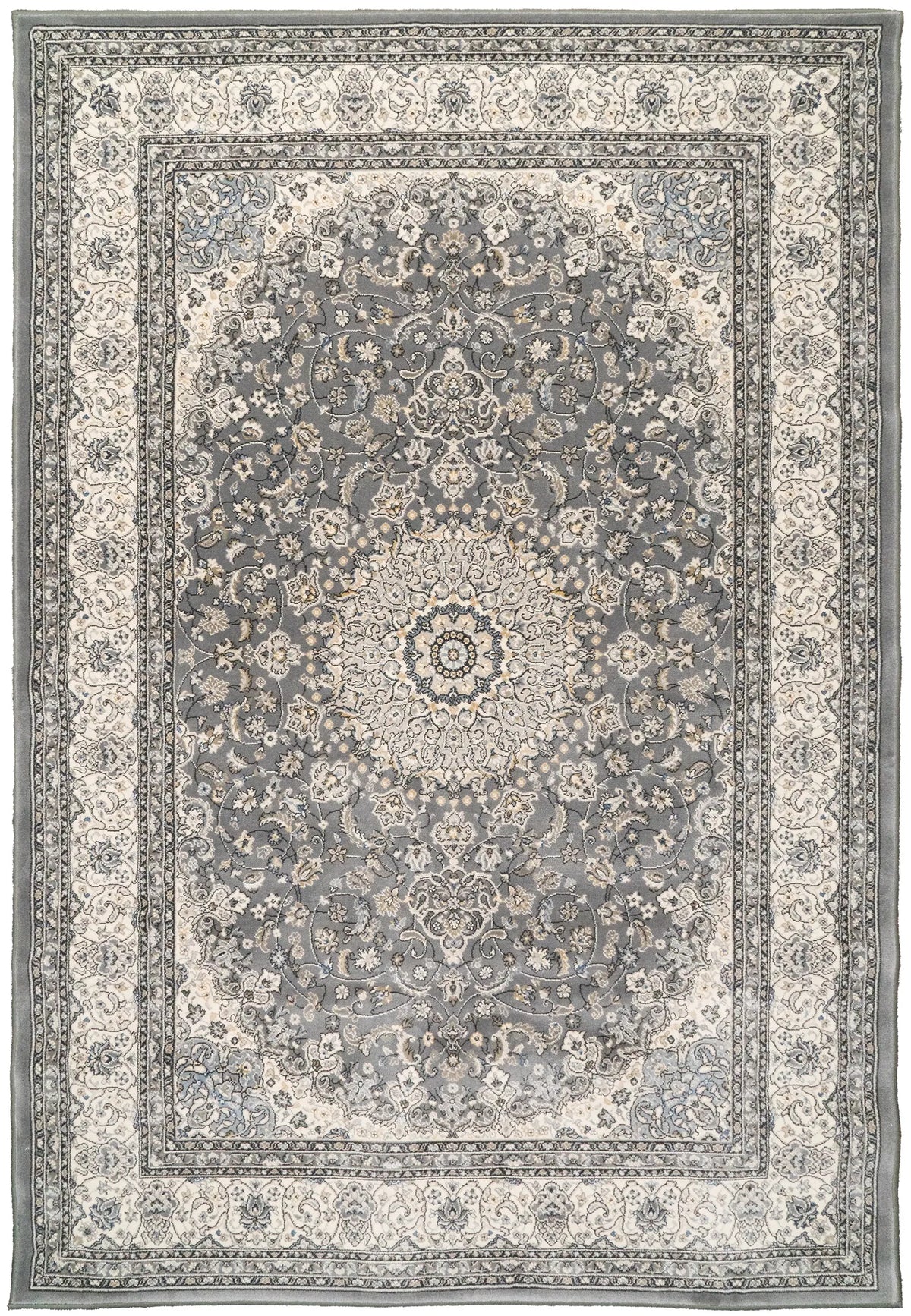 Dynamic Rugs Ancient Garden 57119 Grey / Cream Rugs - Rectangular