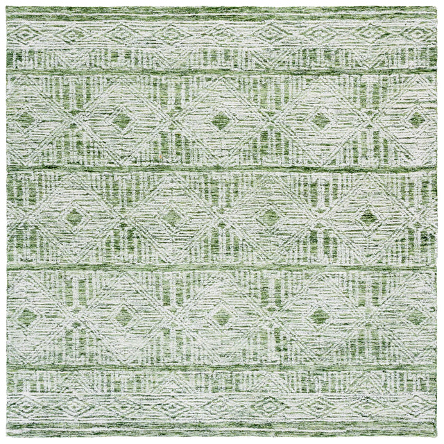 Safavieh Pine 6'-0" x 6'-0" Rug in Green / Ivory