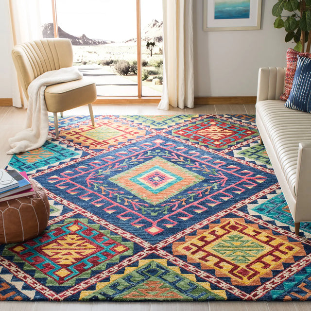Safavieh Aspen 10'-0" x 14'-0" Rug in Blue / Multi