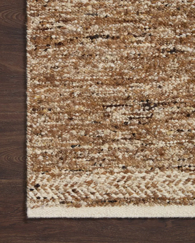 Loloi Reyla Rla-01 Caramel/Ivory Rug - corner on wood