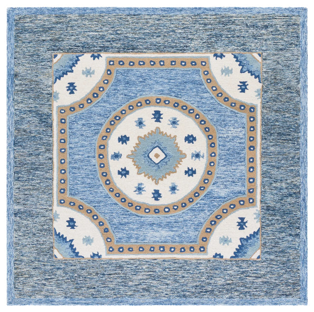 Safavieh Metro 6'-0" x 6'-0" Rug in Blue / Grey