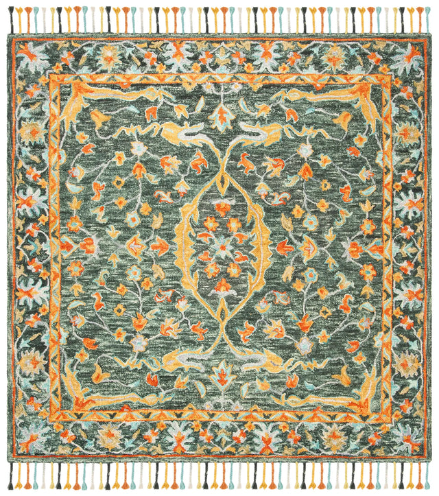 Safavieh Aspen 7'-0" x 7'-0" Rug in Olive / Rust