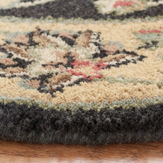 Safavieh Heritage 3'-6" x 3'-6" Rug in Charcoal / Gold