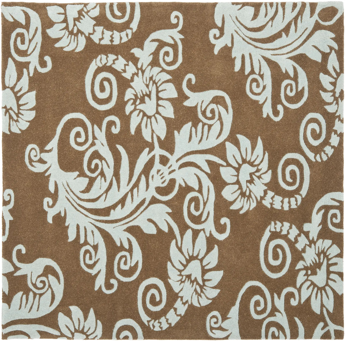 Safavieh Soho 6'-0" x 6'-0" Rug in Light Brown / Blue