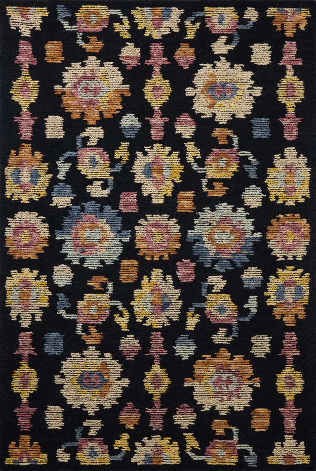 Loloi Tilly TIL-04 Midnight / Multi Rug - main flat