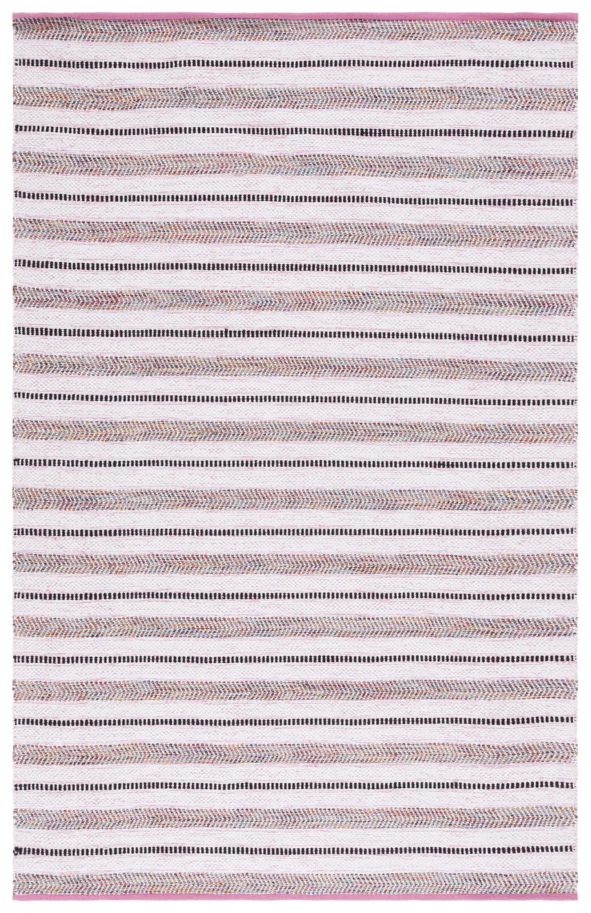 Safavieh Montauk 4'-0" x 6'-0" Rug in Pink / Ivory