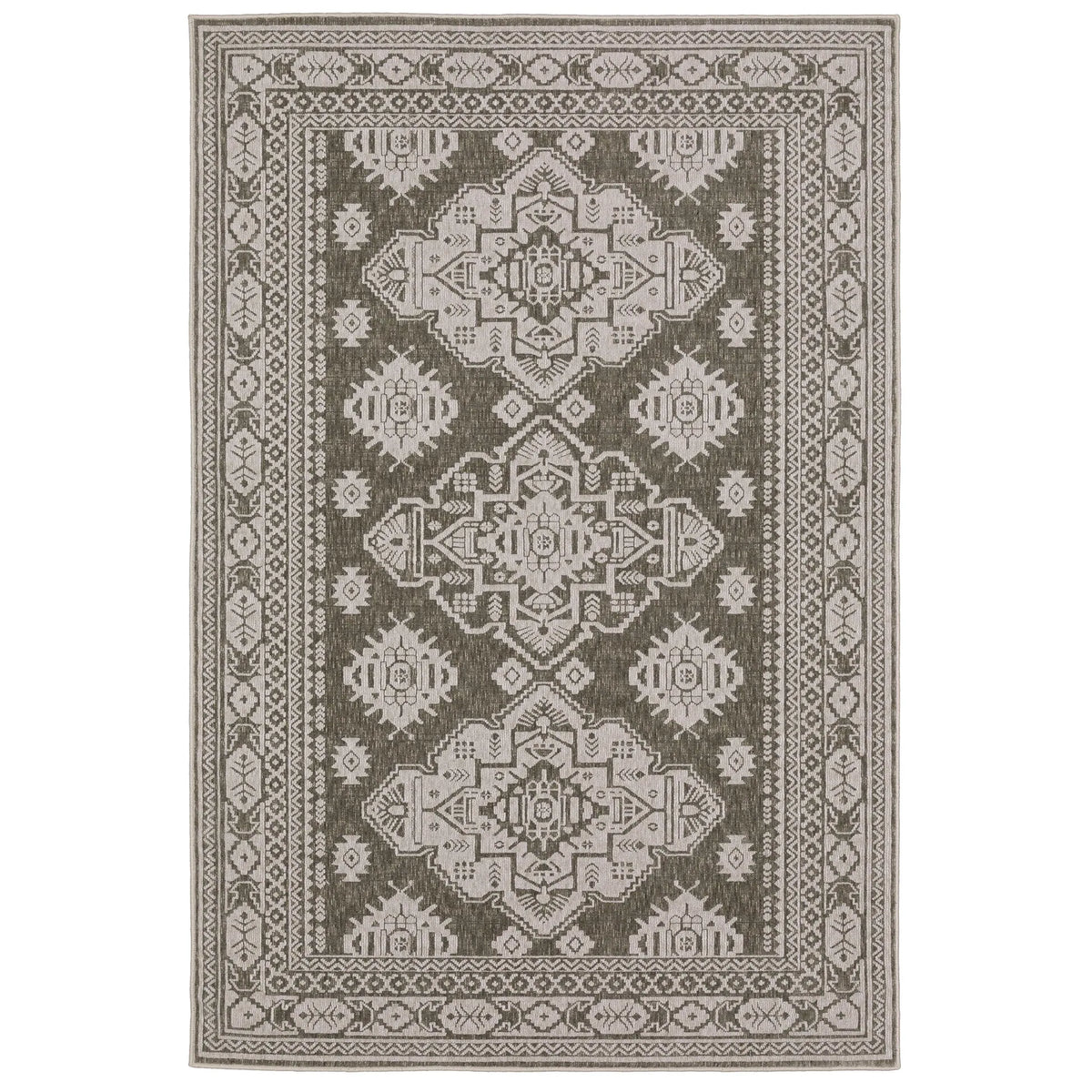 Oriental Weavers Sphinx Intrigue Int06 Grey/ Grey Rug - main flat