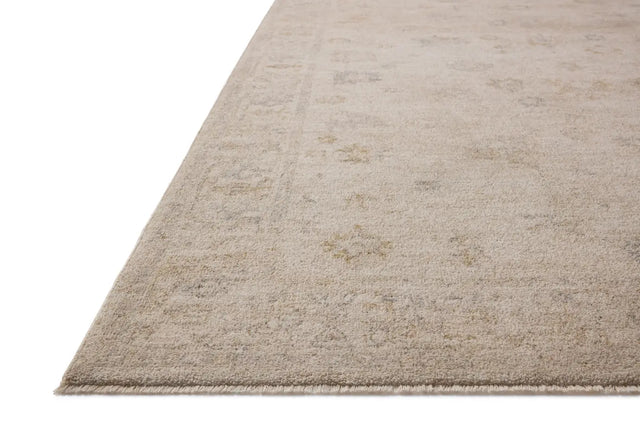 Chris Loves Julia x Loloi Louisa LOI-01 Oatmeal / Stone Rug - rug corner