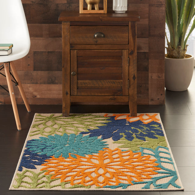 Nourison Aloha ALH05 Machine Made Multicolor Rug