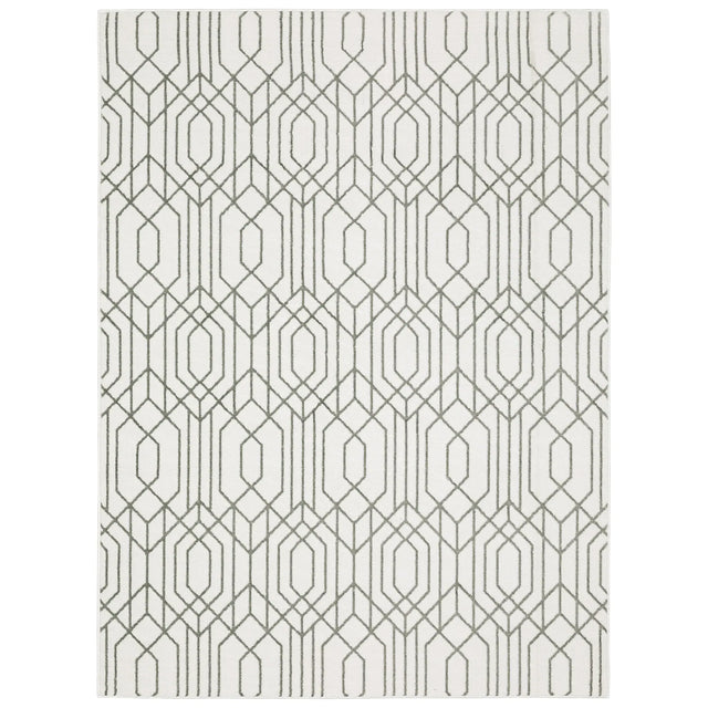 Oriental Weavers Montecito 4158W White/ Grey Rug - main flat