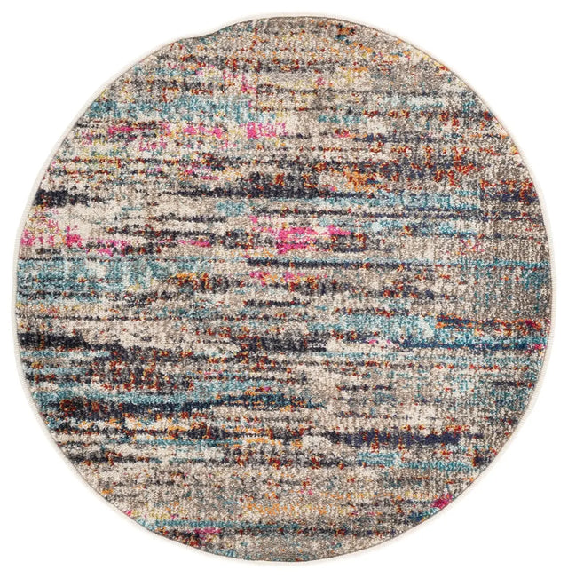 Safavieh Madison 3'-0" x 3'-0" Rug in Grey / Turquoise