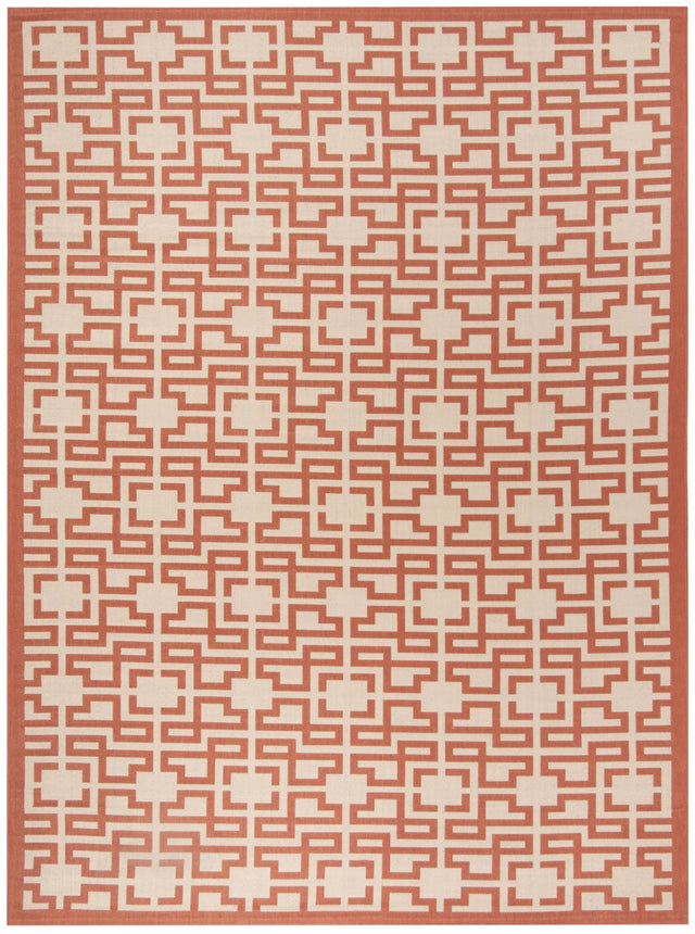 Safavieh Martha Stewart 6'-7" x 9'-6" Rug in Beige / Terracotta