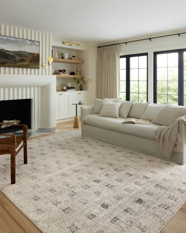 Loloi Kamala Kam-01 Grey/Graphite Rug - room scene 1