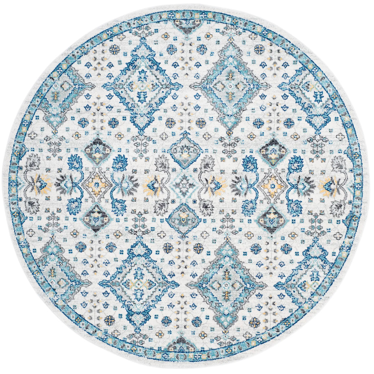 Safavieh Evoke 6'-7" x 6'-7" Rug in Ivory / Light Blue