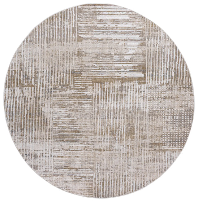 Safavieh Finley Modern 6'-7" x 6'-7" Rug in Ivory / Beige