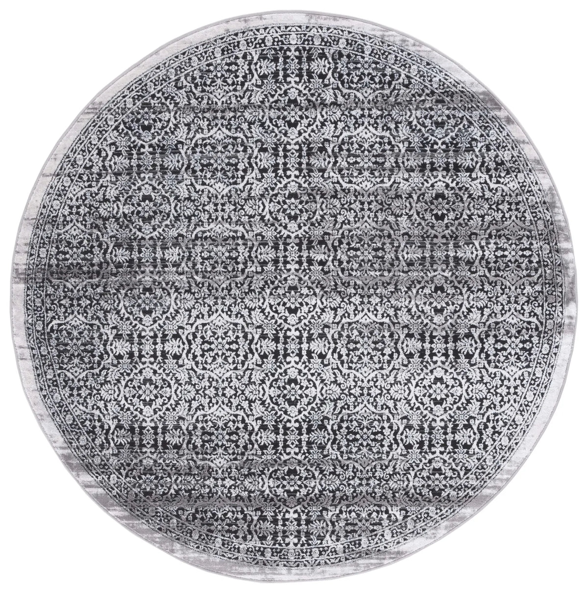Safavieh Amelia 6'-7" x 6'-7" Rug in Charcoal / Ivory