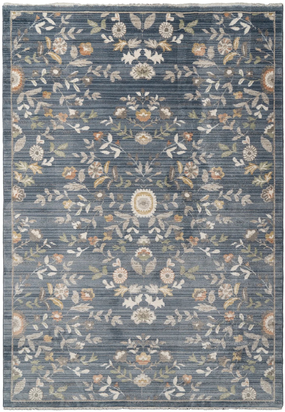 Dynamic Rugs Botanica 13359 Power Loomed Contemporary Navy/Multi Rug - Rectangular