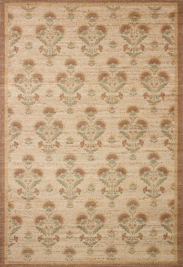 Chris Loves Julia x Loloi Rue RUE-01 Wheat / Sage Rug - main flat