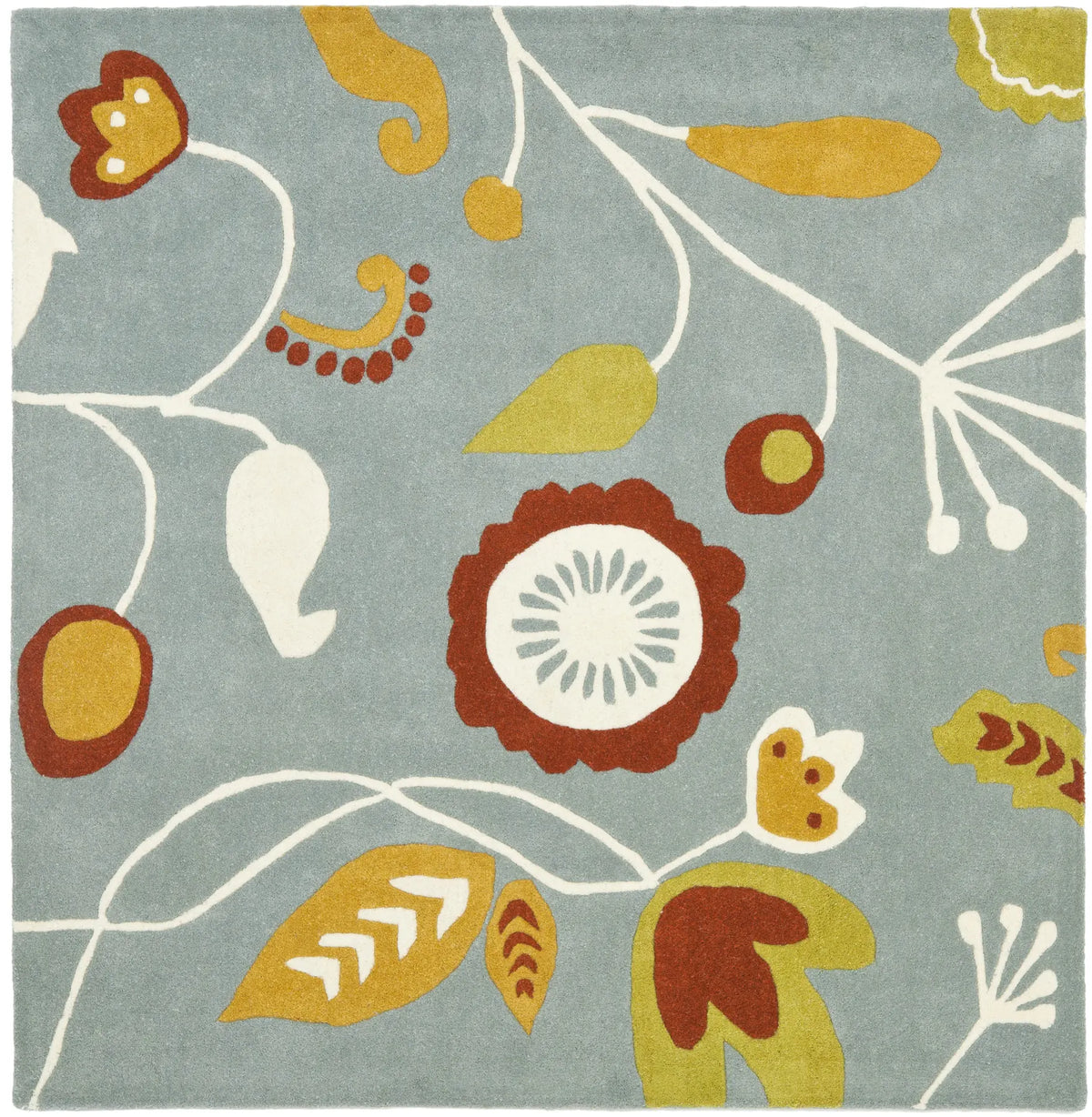 Safavieh Soho 6'-0" x 6'-0" Rug in Light Blue / Multi