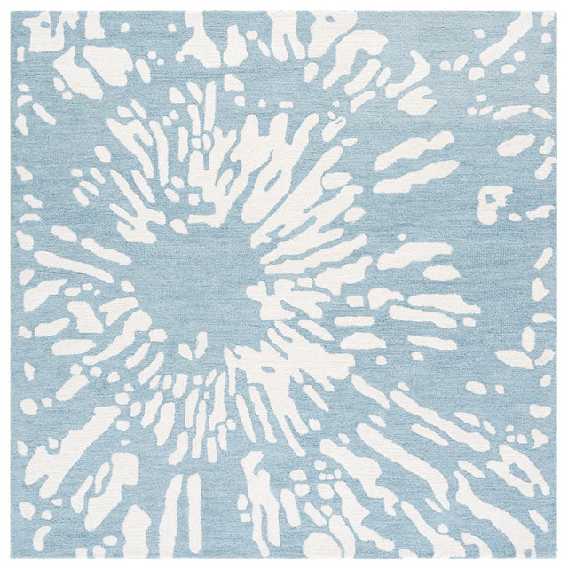 Safavieh Rodeo Drive 6'-0" x 6'-0" Rug in Ivory / Blue
