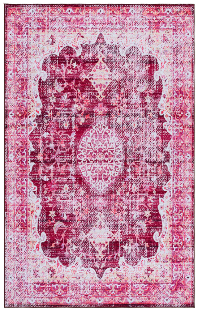 Safavieh Tucson 4'-0" x 6'-0" Rug in Burgundy / Pink