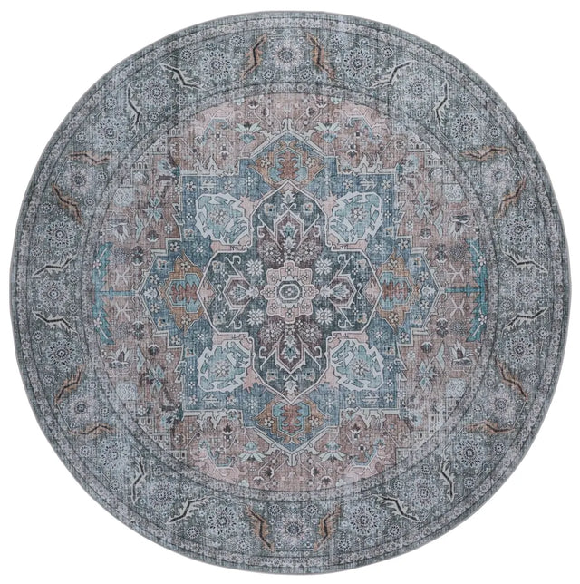 Safavieh Tucson 6'-0" x 6'-0" Rug in Copper / Green