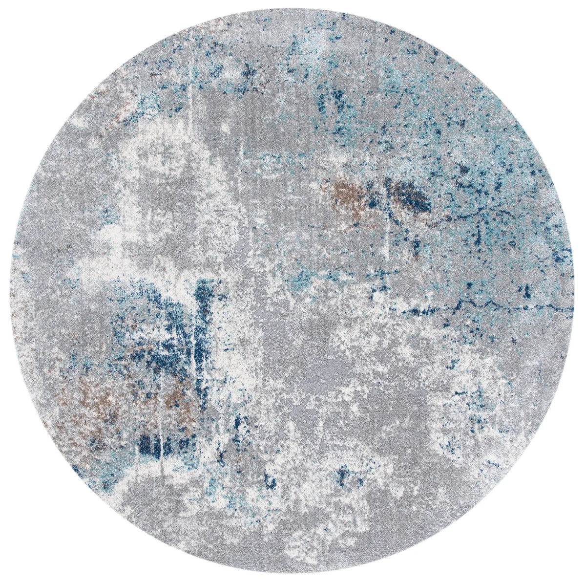 Safavieh Aston 6'-7" x 6'-7" Rug in Grey / Blue