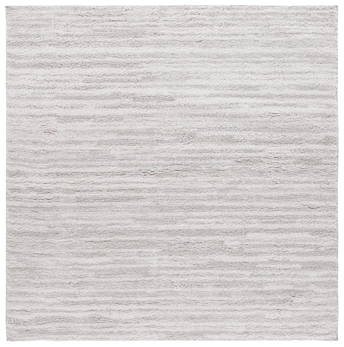 Safavieh Rumi Shag 6'-7" x 6'-7" Rug in Light Grey / Ivory