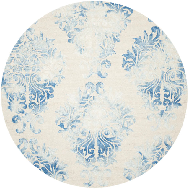 Safavieh Dip Dye 7'-0" x 7'-0" Rug in Beige / Blue